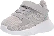 [adidas] Kids Runfalcon 2.0 Running Shoe, Grey/Silver Metallic/Mint Ton, 7 US Unisex Toddler