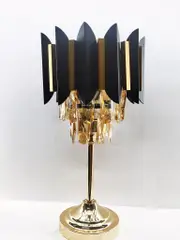 Home Decor Bedside Desktop Table Lamp Metal Base Artistic Shade 48 cm
