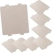 PAMINGONO 8pcs Microwave Oven Mica Plate Sheets Microwave Cover for Food Oven Parts High Temperature Resistant Splatter Guard Mica Sheets