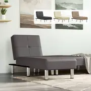 Chaise Longue Reclining Chair Upholstered Lounge Sofa Faux Leather vidaXL