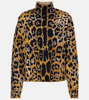 [Alaia] Alaïa Leopard jacquard sweater AU 10 brown