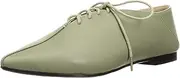 [Mio Notis] Myonotis Women's Oxford Flat, Lace-Up Pabouche