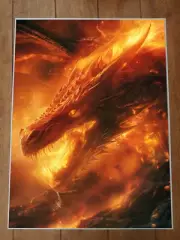 Smaug Style Dragon Lord of the Rings Hobbit Poster 18x24in