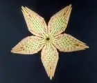 HAND MADE 3D ORIGAMI FLOWER PAPER CRAFT ROOM DECORATIONS ECO FRENDLY