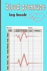 blood pressure log book: Simple Daily Blood Pressure Log | Track Record & Monitor Blood Pressure at Home | 110 Pages (6" x 9" Inches)