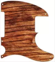 Pickguard to fit Fender GraphicTelecaster Guitar 5 Hole ESQUIRE Wood Old Vibe