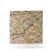 "Flickering Lights" by Elena Vaisman signed orginal acrylic wrapped canvas 30x30