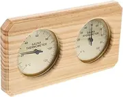 Indoor Sauna Thermometer Hygrometer Wall Wooden Temperature and Humidity Gauge Sauna Room Temperature Monitor