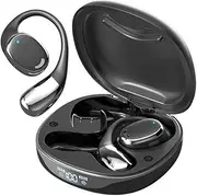 Open Ear Headphones Earbuds Adjustable Ear Hooks, Comfort, Powerful Clear Sound, Earhook 5.4 Earbuds, Calls,