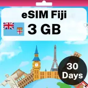 eSIM Fiji - 3 GB - 30 Days - Travel eSIM | QR code activation