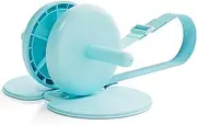 Macaroon Ab Wheel with Resistance Band Elastic Strap System for Adjustable Support, Non-Slip Grip Handles