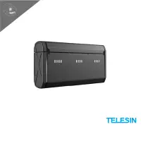 在飛比找蝦皮購物優惠-【快速出貨】【TELESIN】三充電池收納充電盒 雙充 充電