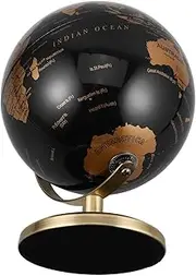 Vaguelly Rotating European Luxury Globe Sphere Stand Decorative Ornament for Desk Home Office Decor