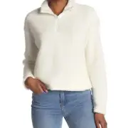 Marika Womens XL Tammy 1/4 Zip Cozy Pullover in Cream NEW