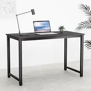 Artiss Computer Desk, 120cm Length Office Laptop PC Desks Study Student Table, Home Gaming Furniture for Room, with Drawers Cabinet Wide Spacious Desktop Metal Legs Black