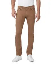 Paige Lennox Slim Fit Jeans in Laurel Tan