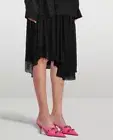 Balenciaga Leather Pointed Toe Mules Heels Fluo Pink Eu 39 US 9 $1,150