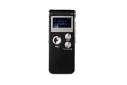 Voice Activated Voice Recorder for Lectures, Meetings, Interviews Mini Voice Recorder Portable Cassette Recorder with Playback, USB, MP3- Black