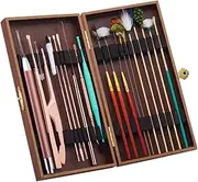 20pcs/Set Ear Cleaner Kits Stainl Steel Earpick Wax Remover Luminous Ear Pick Curette Goose Feather Ear Pick Ear Cleaner Spoon S al Ear Clean Tool Multicolor