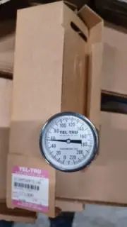Tel-tru Temperature Gauge, 0-220F, Stem 5", GT100R