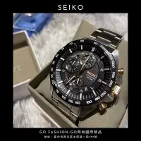 在飛比找Yahoo!奇摩拍賣優惠-SEIKO玫金三眼錶SSB323P1