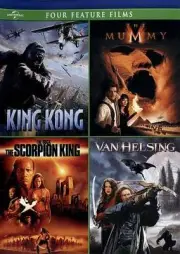 King Kong/The Mummy/The Scorpion King/Van Helsing (DVD, 2012, 4-Disc Set)