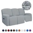 1/2/3 Seater Recliner Sofa Cover Stretch Elastic Relax Armchair Cover Slipcover