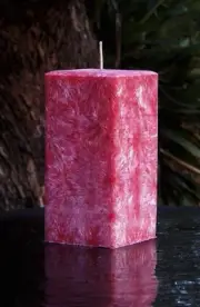 230hr MISTLETOE & CEDAR Strong Scent Large Square CANDLE VALENTINE ROMANTIC GIFT