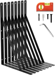 14 Inch Shelf Brackets & Supports, Large Wall Brackets for Garage Storage, Heavy