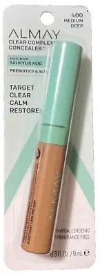 Almay Clear Complexion Concealer 400 medium deep .3Fl. Oz Fragrance Free