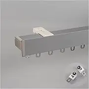 Silent Curtain Rail, Wall Mount Heavy Duty Aluminium Curtain Rails, for Living Room Bedroom Room Divider Track Set(C2,600Cm (6 * 100Cm))