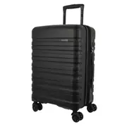 Pierre Cardin 4 Wheel Cabin Hard-Shell Suitcase Travel Luggage 54cm Black