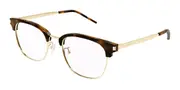 Saint Laurent SL 649/F Asian Fit 002 Men's Glasses Tortoiseshell Size 54 - Private Health Rebate - Blue Light Block Available