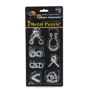 3PCS 7 Sets IQ Test Toys Mind Game Brain Teaser Metal Wire Puzzles