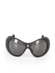 Black Oversized Shield Sunglasses