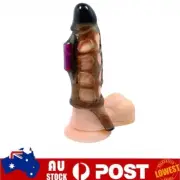 MALE' Cock Girth Enlarger Enhancer Penis Extension Extender Sheath Sleeve Condom