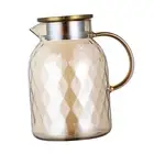 Coffee Pitcher, Airtight Lid, Comfortable Handle, Easy to Clean Glass Pitcher