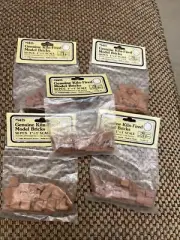 5 Pack Miniature House 5425 1" = 1'Scale Floor Spacers Genuine Klin Fired Bricks