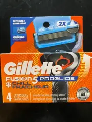 2 Boxes Gillette Fusion 5 Proglide Chill 4 Cartridges