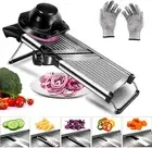 AVITONG Mandoline Slicer - Professional Kitchen Vegetable Cutter and Chopper wit