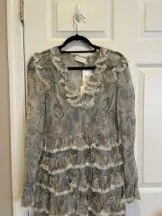 Zimmerman Ladybeetle Tiered Frill Midi Size 8 US Women Dress