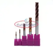 HRC60 4-Flute D4mm-12mm Longer Milling Cutter Tungsten Alloy Square End Mill CNC