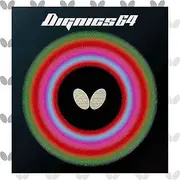 Butterfly Dignics 64 Table Tennis Rubber | Butterfly Table Tennis Rubber | 1.9 mm or 2.1 mm | Red or Black | 1 Inverted Table Tennis Rubber Sheet | Professional Table Tennis Rubber
