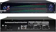 31-Band Dual Channels Graphic Equalizer,Stereo Audio Effect Controller,DJ Digital Mixer Processor,DSP Feedback Eliminator Stage,for Professional and Beginners