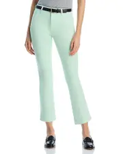 L'Agence Tati High Rise Micro Boot Jeans in Pale Jade