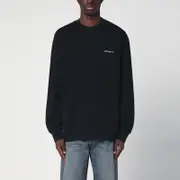 [Carhartt WIP] Script Embroidery Black Sweatshirt XL Black