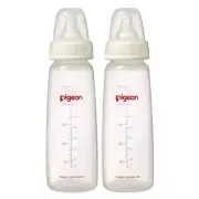 Pigeon Flexible 240ml PP Bottles Baby Plastic Slim Neck Feeding Bottle Twin Pack