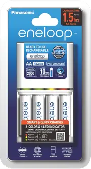 Eneloop AA/AAA Quick Charger with 4x AA