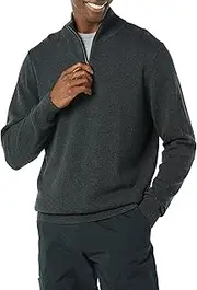 [Amazon Essentials] Men's 100% Cotton Quarter-Zip Sweater
