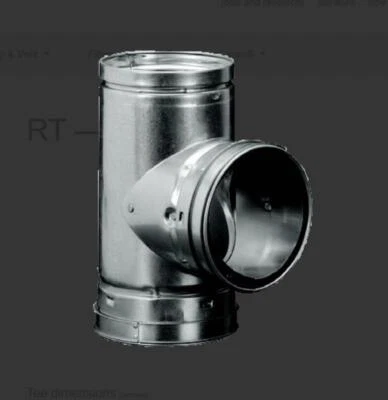 Hart & Cooley 7 in. Gas B Vent Tee 7RT7
